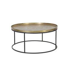 COFFEE TABLE ANTIQUE GOLD 90 
